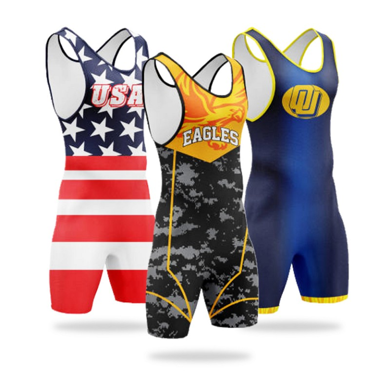 Custom sublimation wrestling singlets